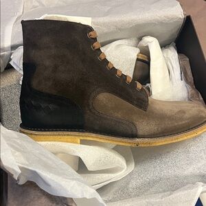 Bottega Veneta Two-Tone Suede Boots